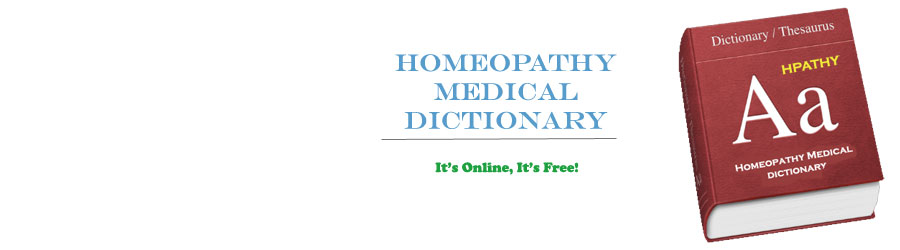 homeopathic medicine  dictionary